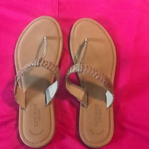 Sperry Gold Sandals-Like New